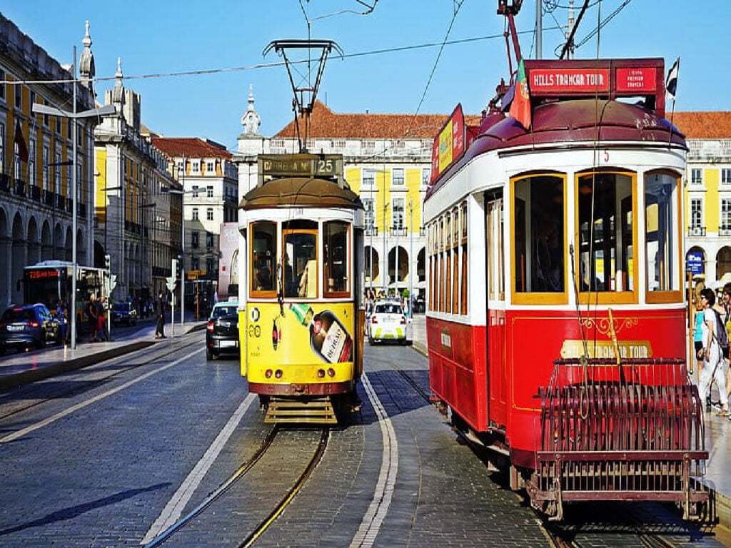 traditional tram line portugal